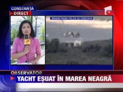 Yacht esuat in Marea Neagra