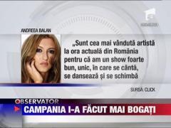Campania electorala i-a facut mai bogati pe artistii romani