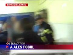 Un barbat din Petrila si-a dat foc intr-o sectie de votare