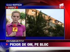 Un picior de om, gasit pe acoperisul unui bloc