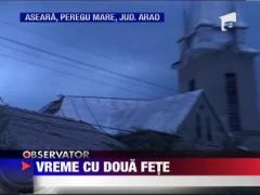 Vant cu aspect de tornada in Arad
