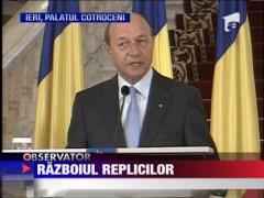 Tensiuni mari intre presedintele Basescu si premierul Ponta