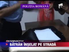 Batran inselat in strada