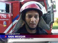 Operatiune de salvare in Gherla: Cal blocat cu picioarele intre traversele unor sine de cale ferata