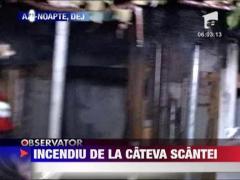 Incediu de la cateva scantei