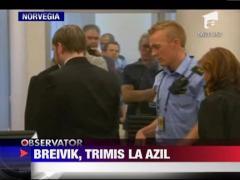 Anders Breivik, trimis la azil