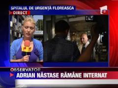 Fostul premier Adrian Nastase, in continuare la terapie intensiva
