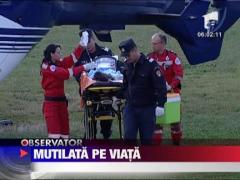 Gorj: O fetita de 4 ani si-a prins mana intr-o masina de tocat carne