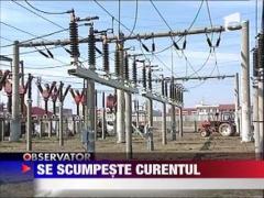De la 1 iulie, curentul electric se scumpeste cu 5 la suta