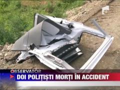 Politisti morti intr-un accident auto
