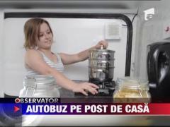 Autobuz pe post de casa