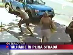 Talharie in plina strada