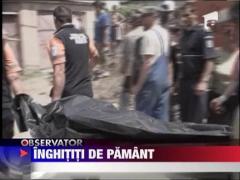 UPDATE / Muncitori ingropati in pamant