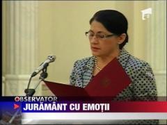 Ecaterina Andronescu a depus juramantul la Palatul Cotroceni