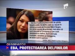 Elena Basescu e preocupata de soarta delfinilor din Marea Neagra