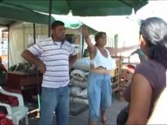 Scandal in piata din centrul orasului Targoviste