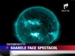 Imagini spectaculoase cu cea mai recenta explozie solara