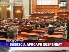 Traian Basescu se pregateste pentru a doua oara de suspendare
