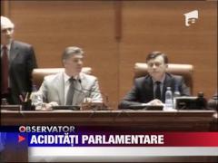 Replici acide intre parlamentari, dupa plecarea presedintelui din plen