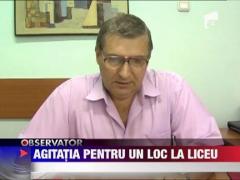 Agitatie pentru un loc la liceu