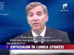 Particula lui Dumnezeu aduce entuziasm in lumea stiintei