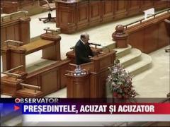 Traian Basescu, acuzat si acuzator