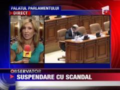 Suspendare cu scandal