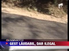 Iasi: Mai multi localnici risca o amenda usturatoare pentru ca si-au asfaltat singuri strada