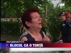 Targu Mures: Un bloc cu 10 etaje, evacuat din cauza unui incendiu