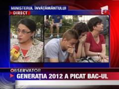 Ecaterina Andronescu: "Suntem in al doilea an consecutiv cand rezultatele sunt foarte slabe"