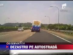 Accident dramatic, filmat pe o sosea din Taiwan