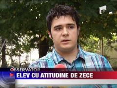 Elev cu atitudine de zece