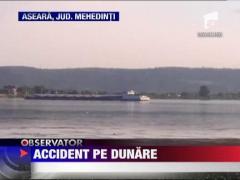 O nava cu echipaj romanesc s-a izbit de malul Dunarii
