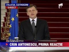 Crin Antonescu, prima reactie