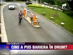 Accident comic in SUA: Femeie lovita in figura de o bariera