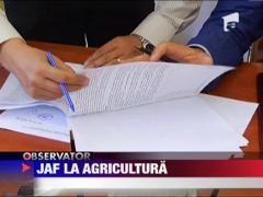 Jaf facut de fostii guvernanti la agricultura