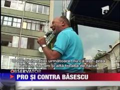 Mitinguri pro si contra  lui Traian Basescu