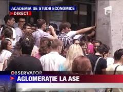 Inghesuiala mare pentru locurile de la ASE