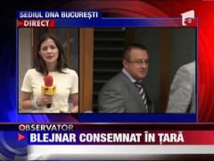 Sorin Blejnar este consemnat in Romania!