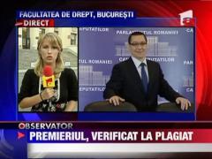 Victor Ponta, verificat la plagiat