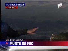 Incendiu devastator de padure in Muntii Bucegi