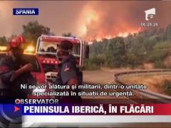 Un puternic incendiu de vegetatie s-a soldat cu trei morti in nord-estul Spaniei