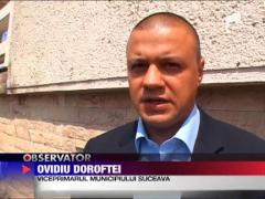 Groapa capcana in centrul Sucevei, pe bulevardul principal, recent asfaltat