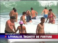 Dezastru pe litoralul romanesc: Mai multe plaje, distruse de furtuni‎