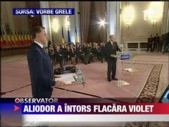 Aliodor Manolea a intors flacara violet