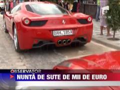 Nunta tiganeasca de poveste: caleasca regala trasa de cai, rochii luxoase si masini de sute de mii de euro!