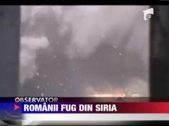 Romanii fug din Siria