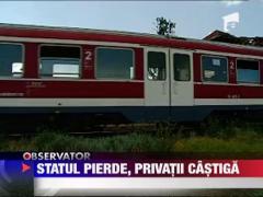 Companiile private pun stapanire pe cale ferata