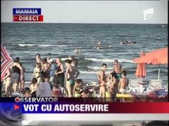 Cozi in slipi si in slapi la urnele de pe litoral