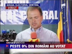 Pana la ora 10, peste 9 % dintre romani au votat